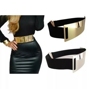 Halloween elastic black and gold belt